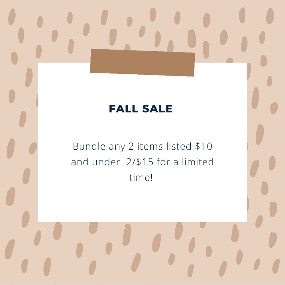 2/$15 SALE!